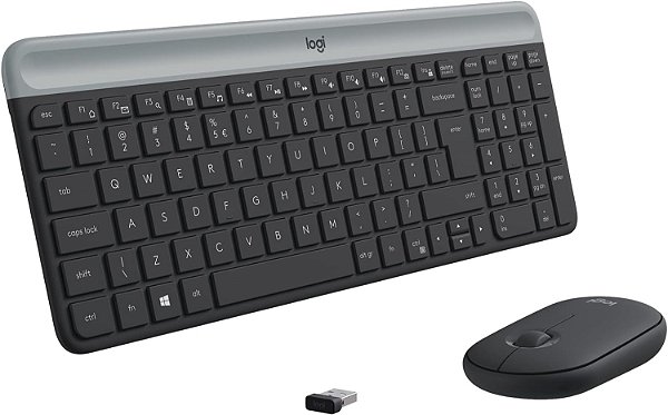 KIT TECLADO+MOUSE SEM FIO MK470 PRETO LOGITECH