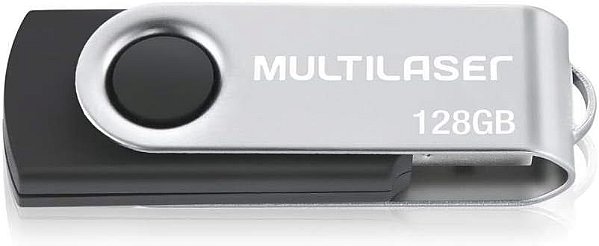 PEN DRIVE PD591 MULTI TWIST PRETO 128GB