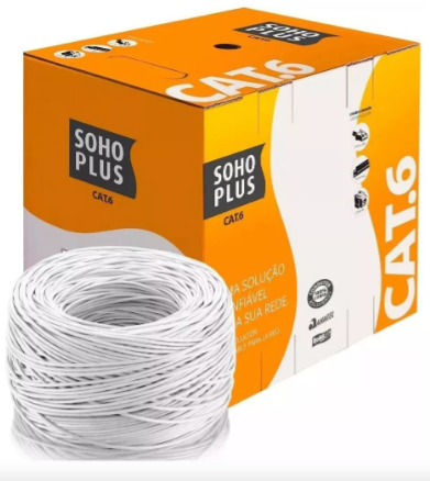 CABO FURUKAWA REDE SOHO PLUS CAT. 6 24AWGX4P CMX BRANCO ROHS