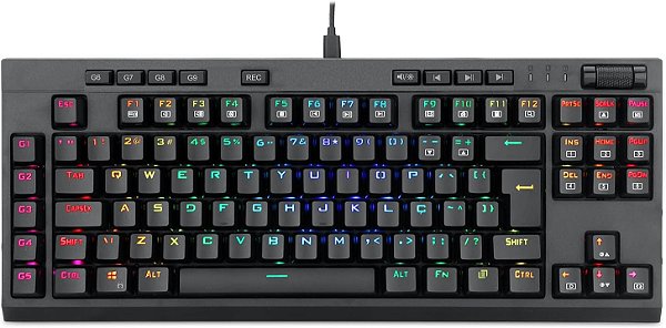 TECLADO OPTICO GAMER BROADSWORD PRO RGB PTO SWITCH AZUL - K588RGB-PRO (PT-BLUE)