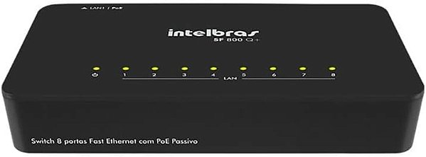 SWITCH 8 PORTAS 10/100 MBPS SF 800 Q+ INTELBRAS