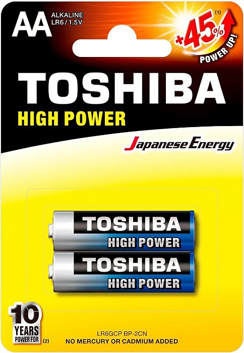 PILHA ALCALINA AA 1,5V TOSHIBA C/2 LR6GCP