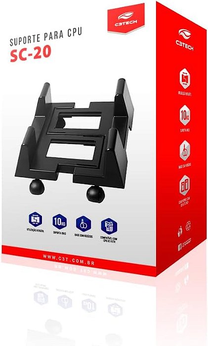 SUPORTE PARA GABINETE SC-20BK C3T