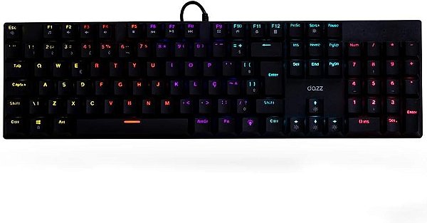 TECLADO MECANICO ORION ESSENTIAL YH BLUE USB2.0 PRETO DAZZ