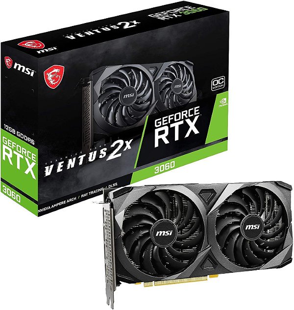 PLACA DE VIDEO MSI GEFORCE 912-V397-050 (GPU RTX 3060 12GB GDDR6)