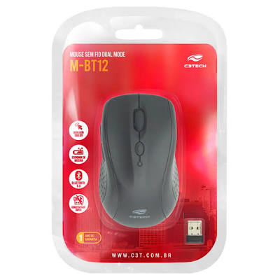 MOUSE S/FIO BT+RC/NANO M-BT12BK C3T