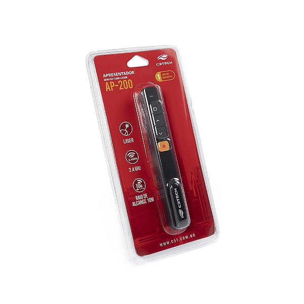 APRESENTADOR SEM FIO PRETO AP-200 C3T