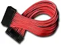 Cabo Extensor Sleeved DeepCool 24 Pinos 30cm Vermelho