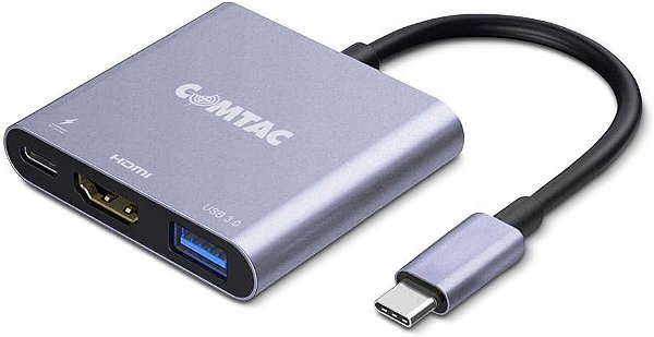 CABO CONVERSOR USB-C DIGITAL AV MULTIPORTAS COMTAC 9405