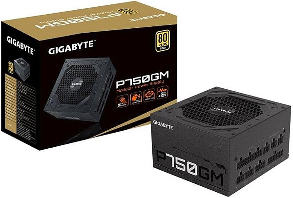 FONTE GIGABYTE 750W 80 PLUS GOLD - P750GM - 0106561-01