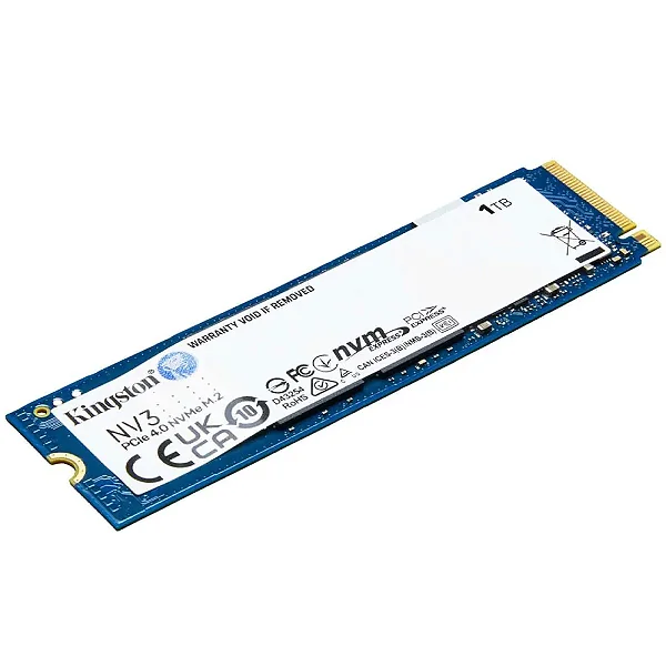 SSD Kingston NV3 1TB M.2 2280 NVMe PCIe Gen 4.0 - SNV3S/1000G - Infopeças
