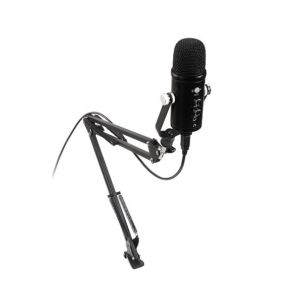MICROFONE STREAMING USB MI-100BK C3TECH