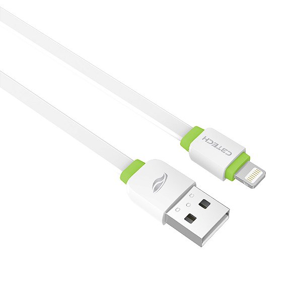 Cabo USB para Lightning C3Tech CB-110WH 1 Metro 2A Branco