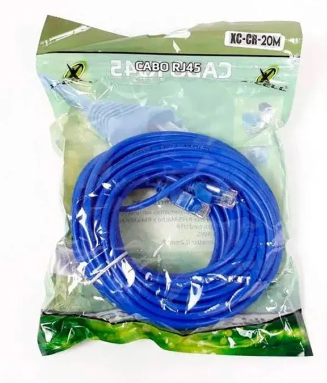 CABO DE REDE CAT6 20 METROS RJ45  X-CELL XC-CAT6-20