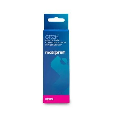 REFIL MAXPRINT/HP MAGG GT52M MAGENTA