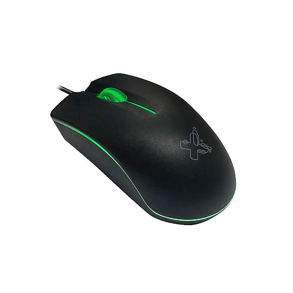 MOUSE COM FIO ERGON 1200DPI PRETO USB2.0 MAXPRINT