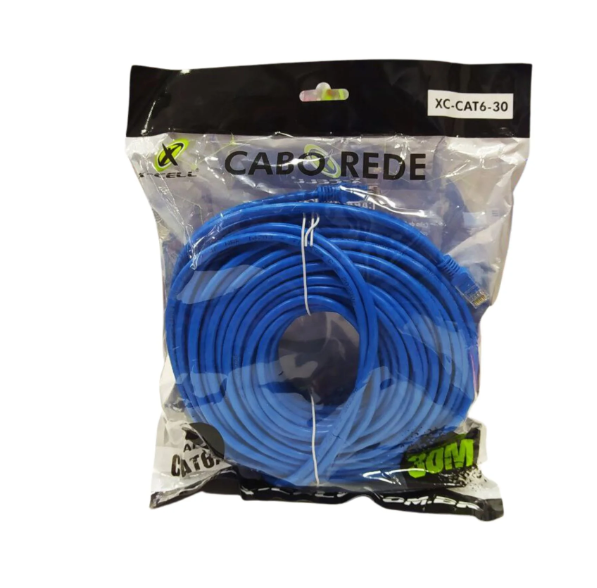 CABO DE REDE CAT6 RJ 45 30 METROS  X-CELL  XC-CAT6-30