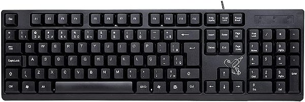 TECLADO UNIVERSITARIO COM FIO USB2.0 PRETO MAXPRINT