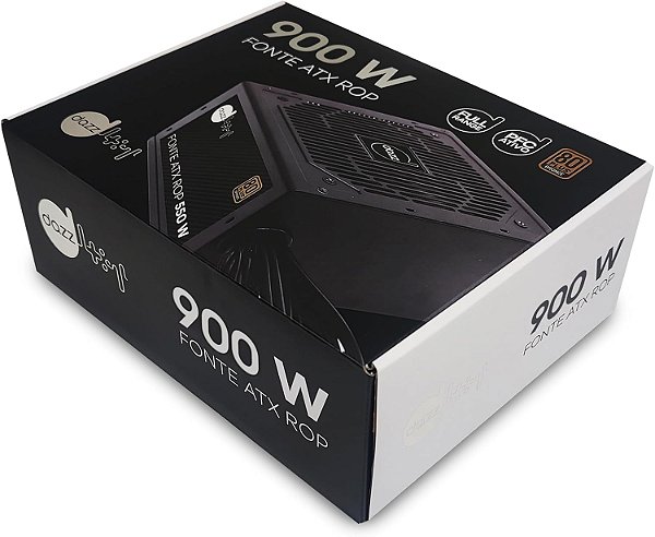 FONTE ATX ROP SUPRA 900W 80PLUS PFC ATIVO