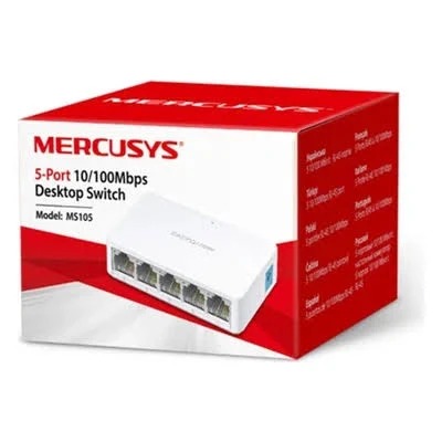 Switch 5 Portas 10/100 Mbps Mercusys MS105 Desktop - Infopeças