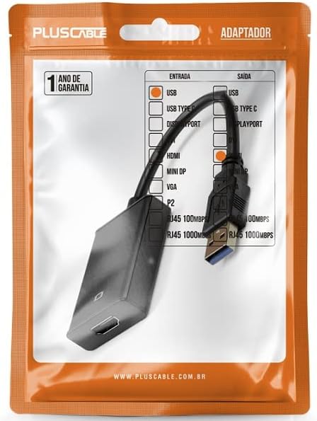 CABO ADAPTADORS USB3.0 M/HDMI F ADP-USBHDMI10BK PLUSCABLE