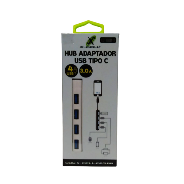 HUB ADAPTADOR USB TIPO C  XC-HUB-9  X-CELL