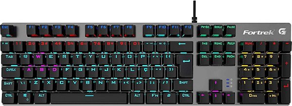 TECLADO GAMER MECANICO FORTREK G K7 BK RBW