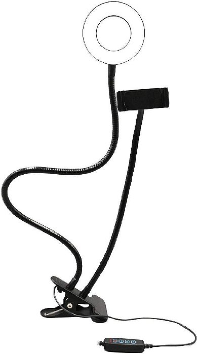 Suporte Ring Light Flexível 9.5W com Clipe Multi AC369