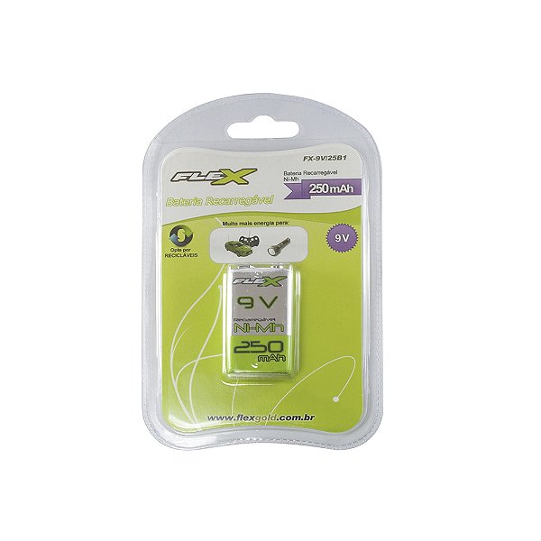 PILHA RECARREGAVEL 9V XCELL  FX9V28B1