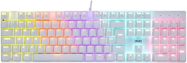 TECLADO MECANICO ORION ESSENTIAL YH BLUE USB2.0 BRANCO DAZZ