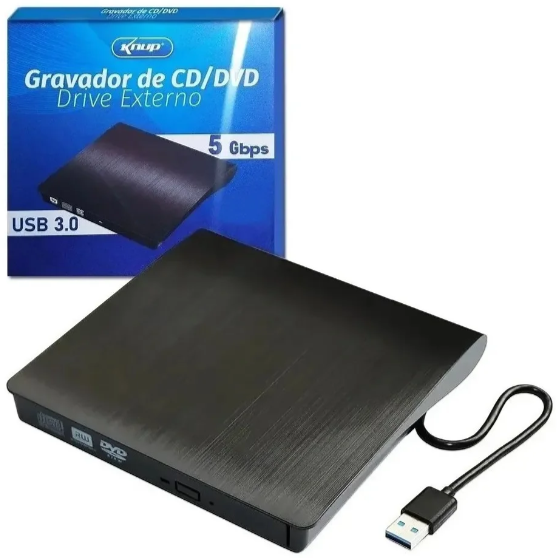 GRAVADOR DVD EXTERNO KNUP KP-LE300