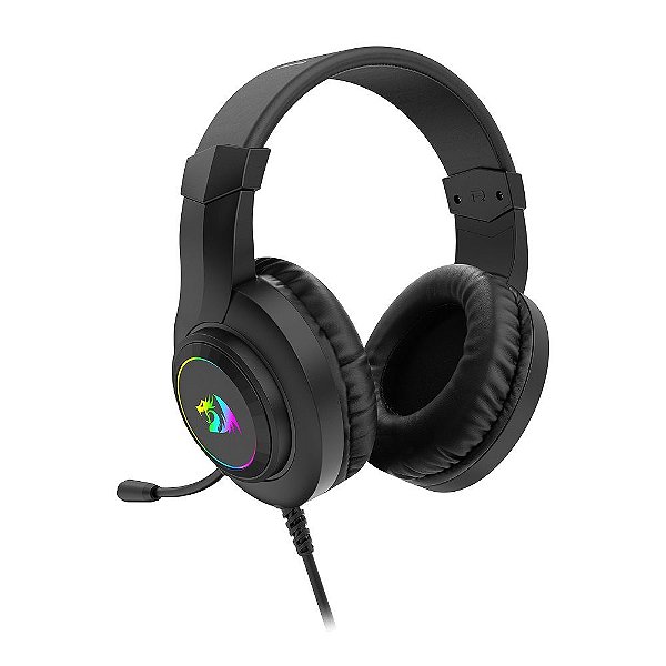 HEADSET GAMER REDRAGON HYLAS USB RGB PRETO H371-RGB
