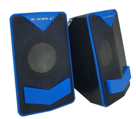 CAIXA DE SOM XC-CM-08  X-CELL PRETO E AZUL