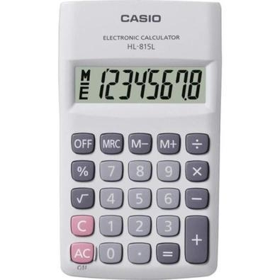 CALCULADORA DE BOLSO 8 DIG CASIO HL815L BRANCA