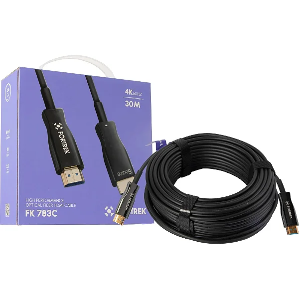 CABO HDMI FIBRA OPT 30 M FORTREK FK783C