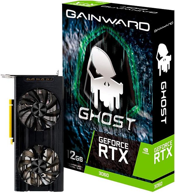 PLACA DE VIDEO RTX3060 GAINWARD GPU NV 12GB GHOST GD6 192 BITS NE63060019K9-190AU