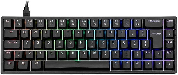 TECLADO MECANICO AKKO 3068S PRETO SWITCH BLUE: USB