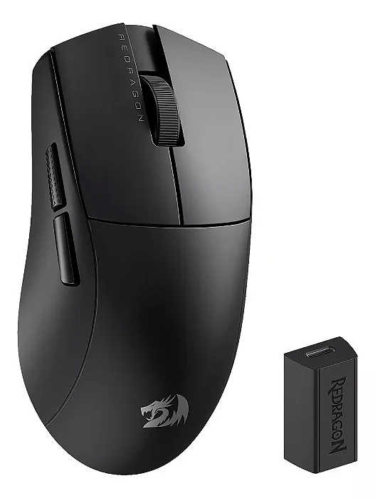 MOUSE GAMER SEM FIO KING PRO PRETO REDRAGON M916-PRO-4K