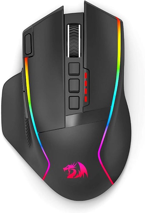 MOUSE GAMER SEM FIO SWAIN PRETO REDRAGON M915RGB-WL