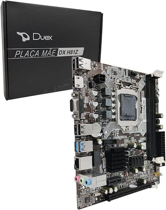 PLACA MÃE PARA INTEL DUEX DX H81Z DDR3 M.2 LGA1150 10/100/1000 DXH81ST M2