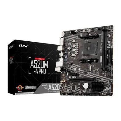 PLACA MÃE MSI 911-7C96-044 A520M-A PRO RYZEN AM4