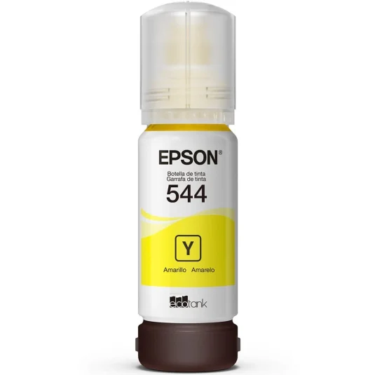 Garrafa de Tinta Epson T544 Amarelo T544422 L3150 L3250 L4160