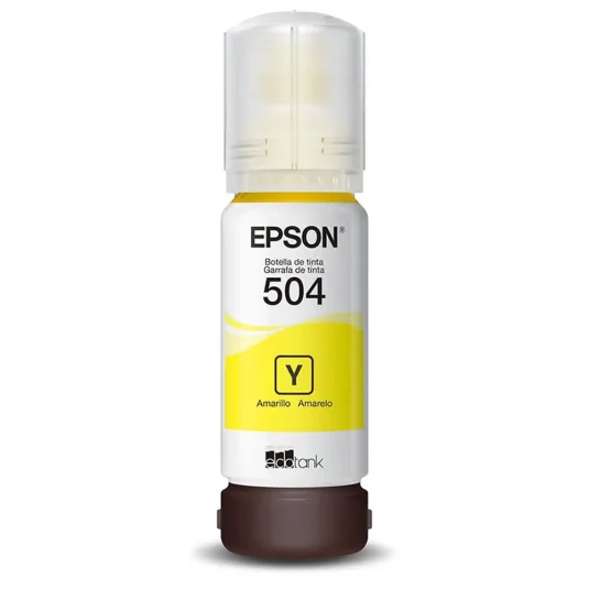 Refil de Tinta Epson T504422-BR Amarelo Original 70ml EcoTank | Infopeças