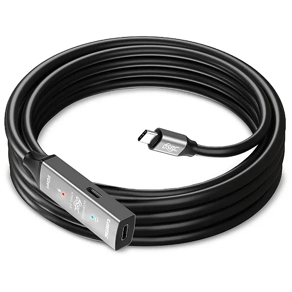 CABO DE EXTENSAO COMTAC USB-C PARA USB-C (3.1 GEN 1) CM/CF (5 METROS) - 20129421
