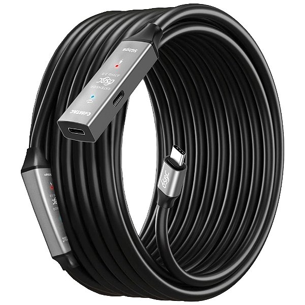 CABO DE EXTENSAO COMTAC USB-C PARA USB-C (3.1 GEN 1) CM/CF (10 METROS) - 28129422