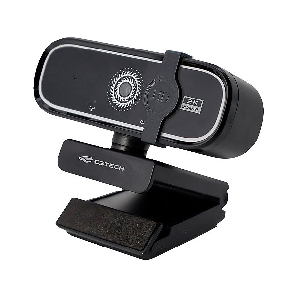Webcam QHD 2K C3Tech WB-200BK Foco Automático