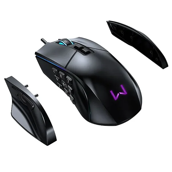 Mouse Gamer Warrior Rolf MO420 10000 DPI 14 Botões | Infopeças