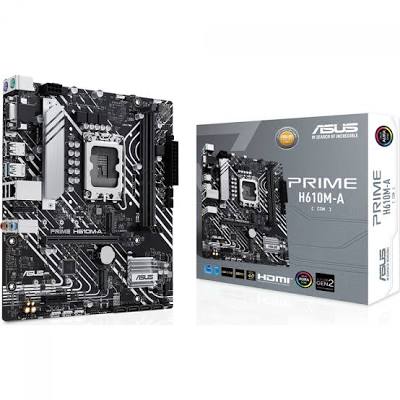 PLACA MAE ASUS 90MB1H70-M0EAY0 - PRIME H610M-F D4 COM 1 SOTQUE LGA 1700 C/ 2 SLOTS P/ MEMORIA DDR4 ATE 64GB