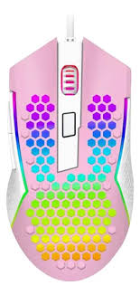 MOUSE REAPING ELITE RGB ROSA/BRANCO M987PW-P