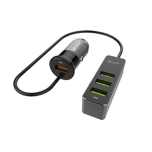 CARREG VEIC C/4 USB QC3.0 3,4A UCV-Q430BK C3T
